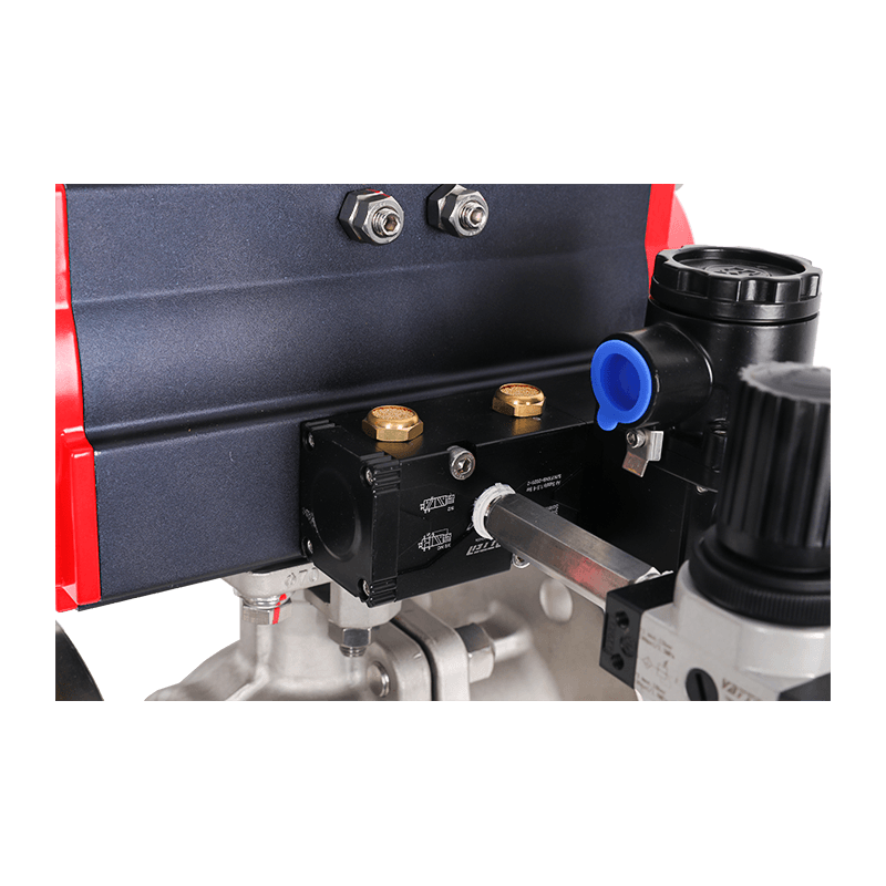 Supapă pneumatică cu bilă cu flanșă, antiexplozie