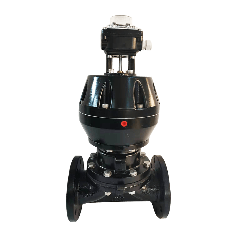 Supapă pneumatică cu diafragmă cu flanșă