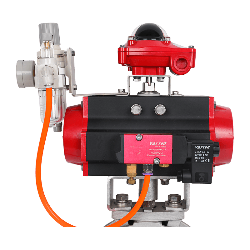 Supapă pneumatică fluture pentru pulbere