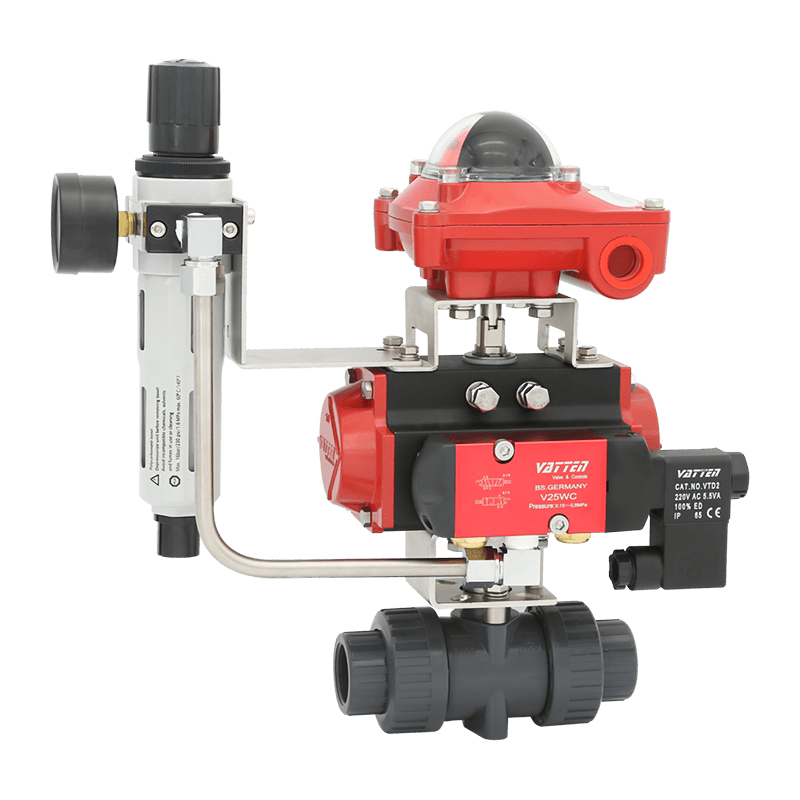 Supapă pneumatică cu bilă din PVC