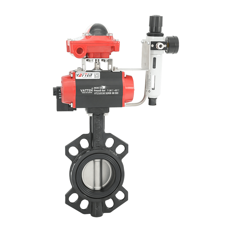 Supapă fluture pneumatică