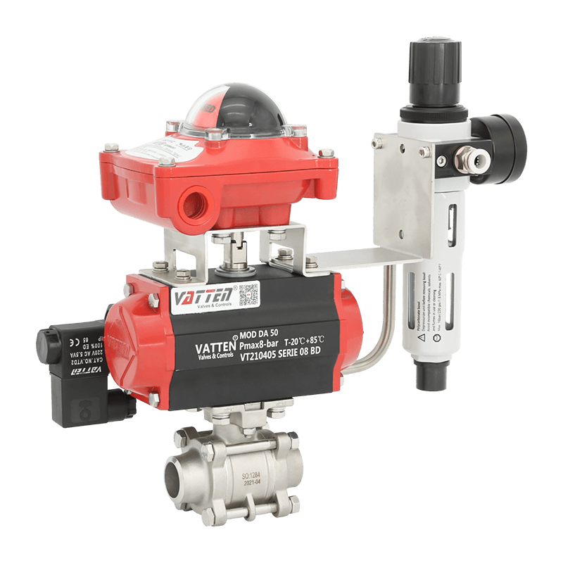 Supapă pneumatică cu bilă pentru sudare